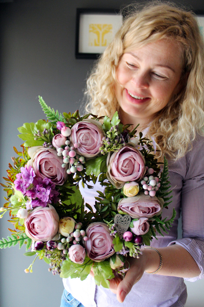 bardzo ładny wianek Relia, śr.27cm 