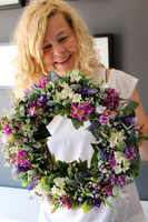 dekoracyjny wianek na drzwi Theresa, śr.34cm