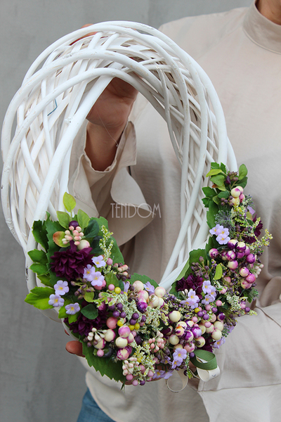 dekoracyjny wianek wiosenny Telimena, śr. 36cm