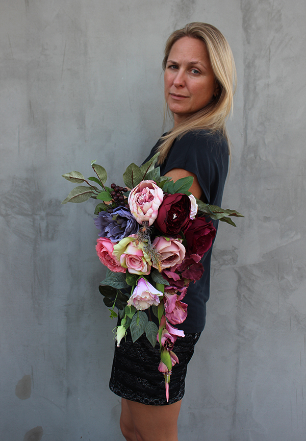 dekoracja kwiatowa, wiązanka nagrobna England 3, dł.55cm 