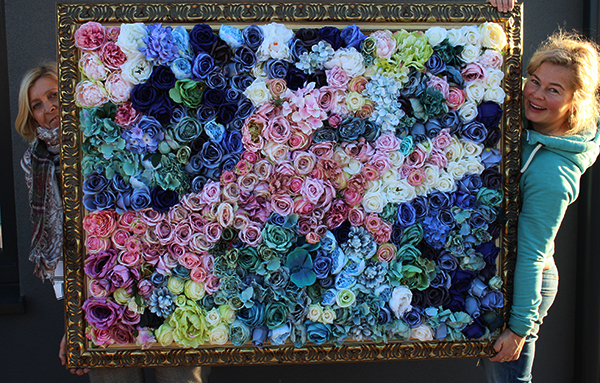 Bohemia, efektowna kwietna dekoracja w Twojej ramie, wym.100x100cm