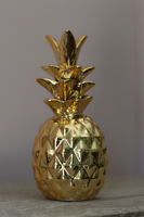 Ananas Gold, figurka ceramiczna, wys. 17.5x7cm