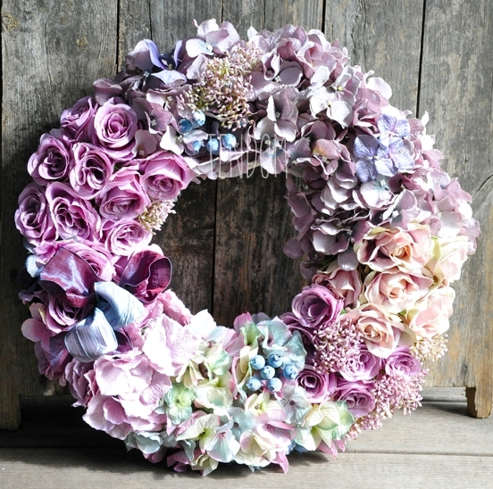 bardzo duży wianek na drzwi Bogactwo Natury, śr.50cm  