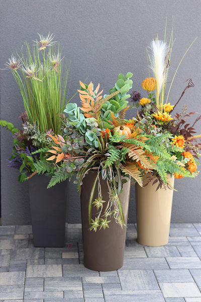 Jesienna Zorza, kompozycja kwiatowa / bukiet, wys.110cm  