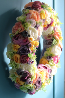 Bardzo duży dekoracyjny wianek wiosenny Kamasylvia, wym.58cm