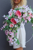 Florina Subtelle, wyjątkowy wianek na drzwi na obręczy, śr.52cm