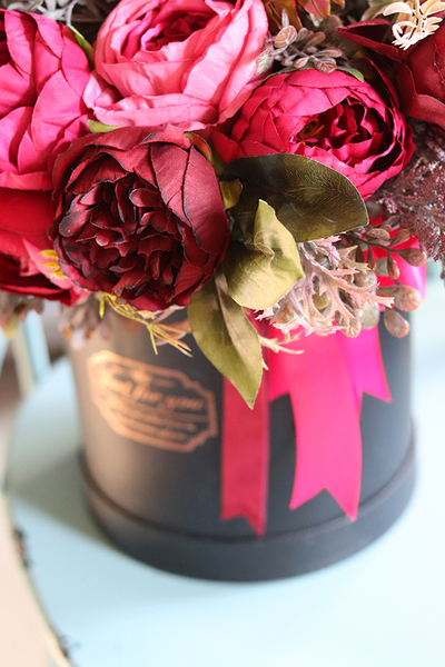 Delona Amanita, flowerbox w intensywnych barwach, wys.50cm