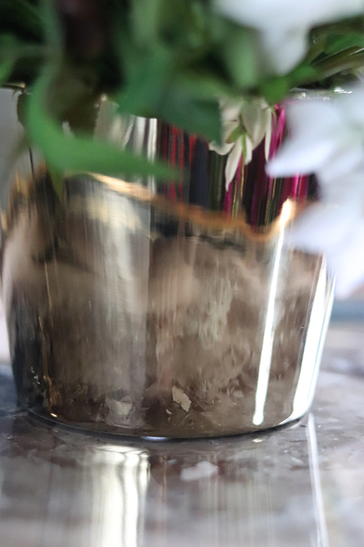 Agarana Gold, kompozycja kwiatowa na stół, wys.23cm