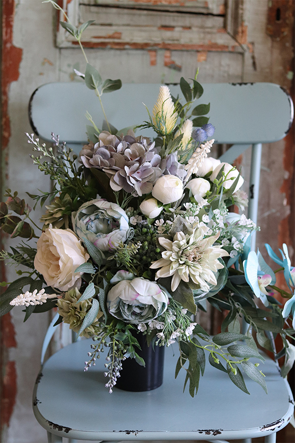 Turqusia, bukiet/kompozycja nagrobna, wys.50cm