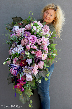 Stella New Design, wiązanka nagrobna, dł.88cm 