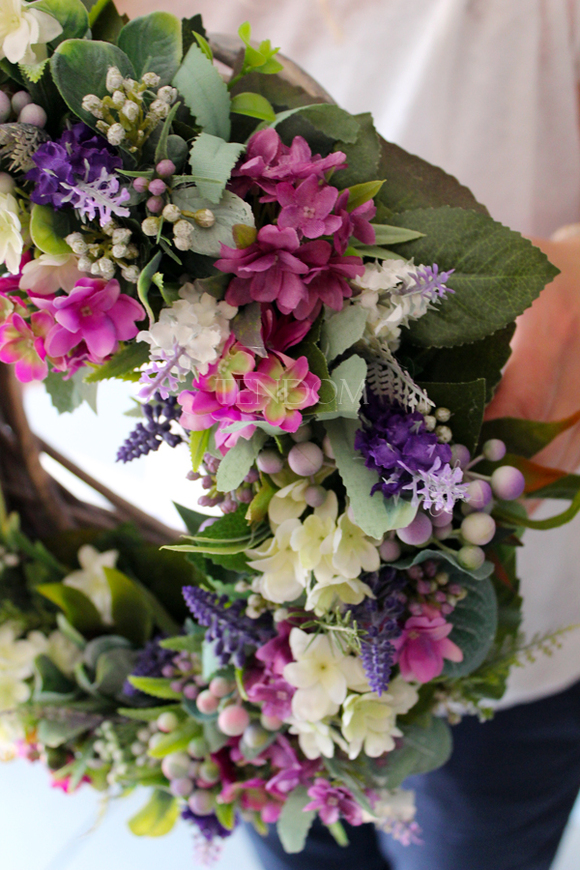 dekoracyjny wianek na drzwi Theresa, śr.34cm