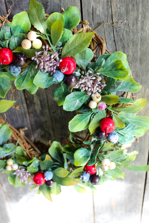 jesienny dekoracyjny wianek Skarby Jesieni, śr.32cm 