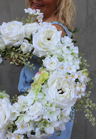 elegancki wiszący wiosenny wianek na drzwi, Maria Magdalena, śr.50cm