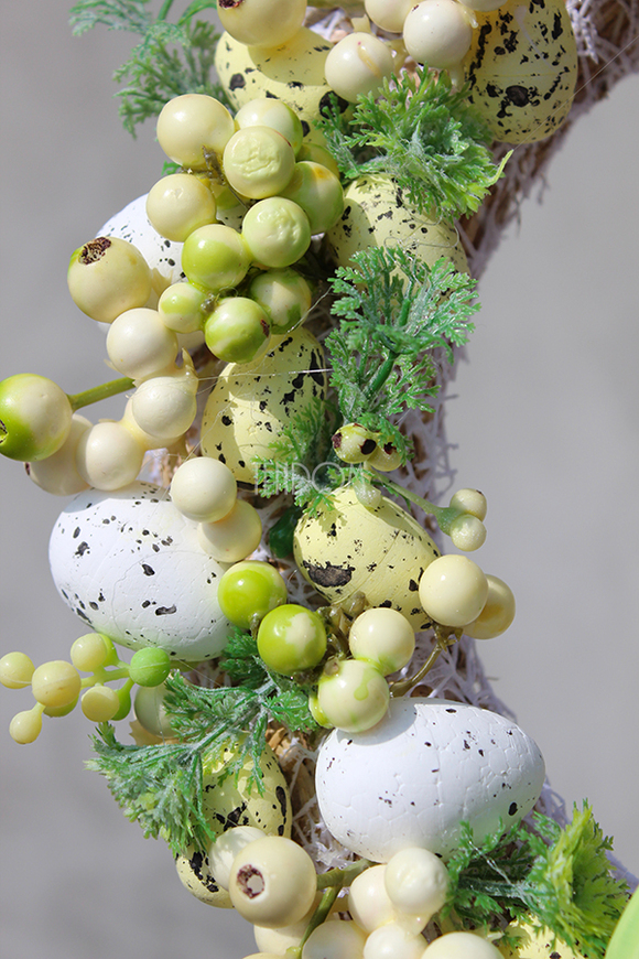 dekoracyjny wianek wielkanocny Koronkowy 8, śr.30cm