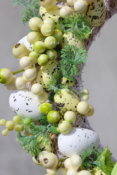 dekoracyjny wianek wielkanocny Koronkowy 8, śr.30cm