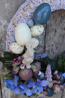 dekoracyjny stroik Niebieska Wiosna, śr.40cm