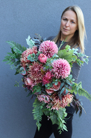 Astry, komplet dekoracji nagrobnych, bukiet & kompozycja