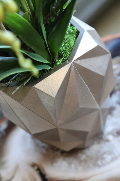 Design Toupe, efektowny storczyk w nowoczesnej donicy, wys.73cm