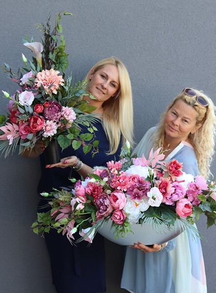 Dellano, elegancki bukiet nagrobny, wys.62cm 