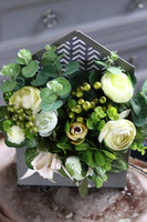 flowerbox, koperta z kwiatami, Green Life, wym.30x20x6.5cm 