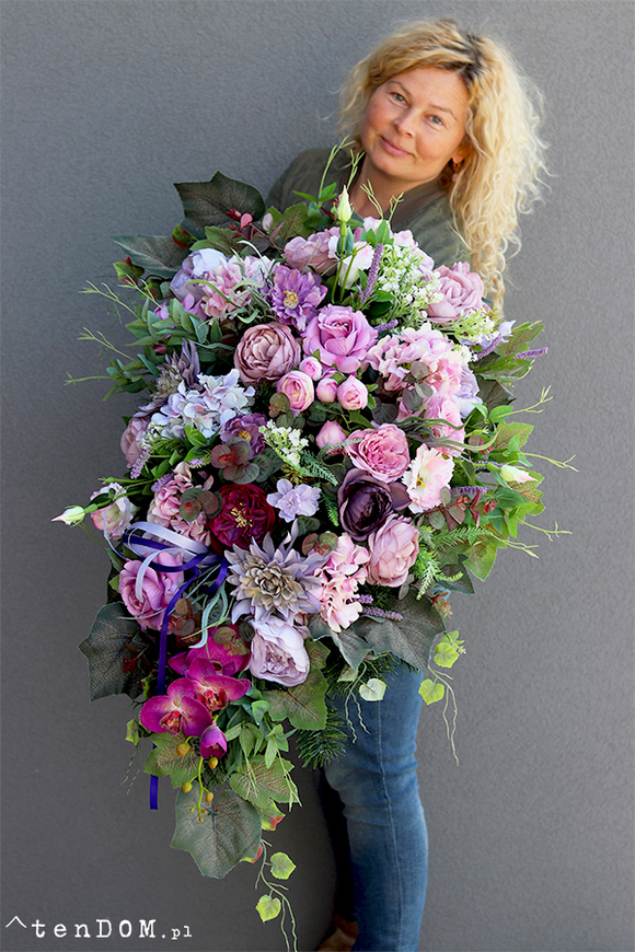 Stella New Design, wiązanka nagrobna, dł.88cm 