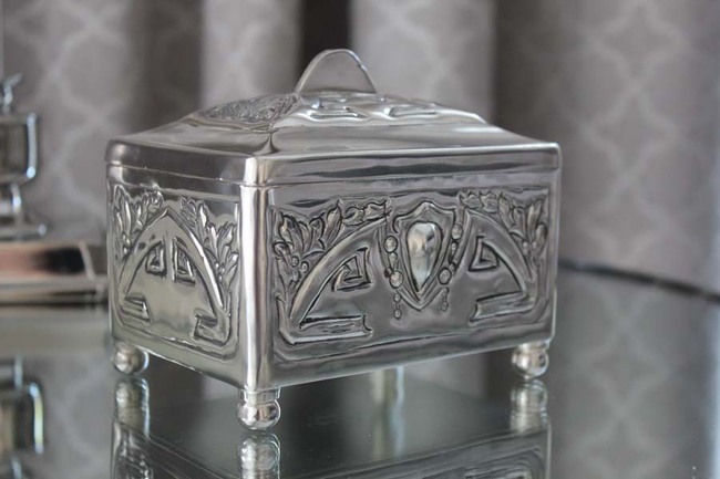 cukiernica posrebrzana Orient 