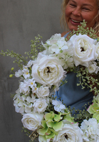 elegancki wiszący wiosenny wianek na drzwi, Maria Magdalena, śr.50cm