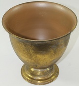 metalowa osłonka / donica / naczynie Gold Home, 19x20x20cm