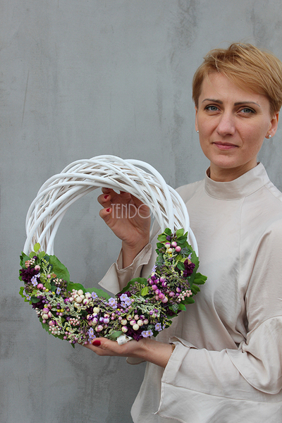 dekoracyjny wianek wiosenny Telimena, śr. 36cm