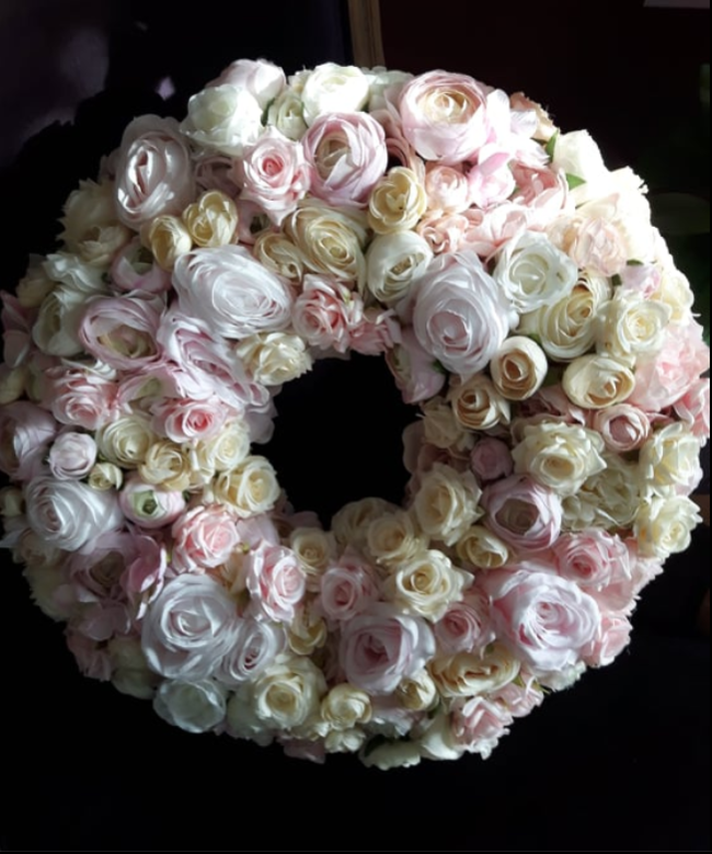 Bella Pastels, ogromny wianek na drzwi, śr.48cm