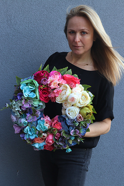 efektowny wianek na drzwi, Caryca Katarzyna New, śr.38cm 