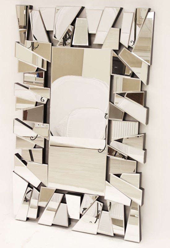 Shard, nowoczesne lustro, pion-poziom, wym.120x76cm