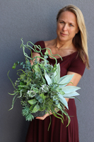 Mediterano, sukulenty, kompozycja ze sztucznych roślin, wys.46cm  