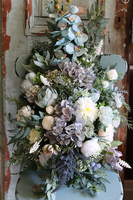 Turqusia, wiązanka nagrobna, wym.80x45cm