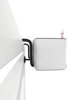 Balconissima, elegancka donica z nawadnianiem i uchwytami, szary, dł.40cm