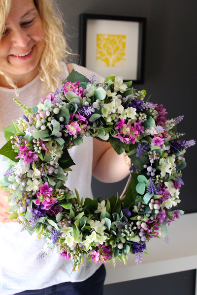 dekoracyjny wianek na drzwi Theresa, śr.34cm