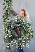 świąteczna dekoracja wianek na drzwi Green Canoe śr.50cm