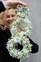 dekoracyjne wianki na drzwi / stroiki na stół / drzwi Pierwsza Komunia, śr. ok. 42,21,20,11cm