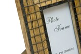 ramka na zdjęcie z drewna mangowego kratka 10x15cm