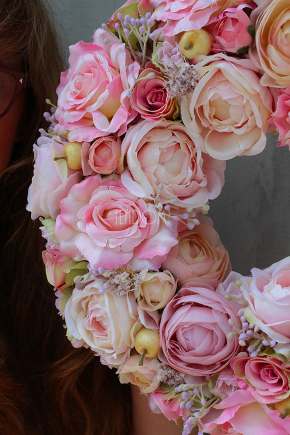 dekoracyjny wianek na drzwi Małgorzata, śr.35cm  