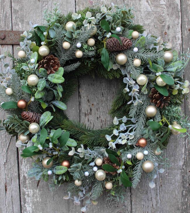 świąteczna dekoracja wianek na drzwi Green Canoe śr.50cm