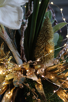 Amarylis Rezydencja Premium, świąteczna kompozycja z białym amarylisem, wys.63cm