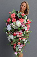 Hela, bogata wiązanka nagrobna, dł.110cm 