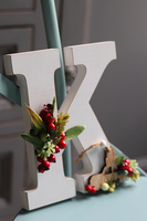 dekorowana litera, Autko Owocowe, 1szt.