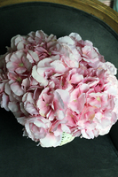 kosz różowych hortensji wys.35cm