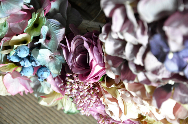 bardzo duży wianek na drzwi Bogactwo Natury, śr.50cm  