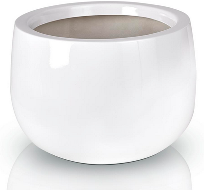Fiberglass donica Bowl White 34x23cm