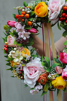 bardzo efektowny wianek na drzwi Salla, śr.38cm 