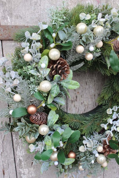 świąteczna dekoracja wianek na drzwi Green Canoe śr.50cm