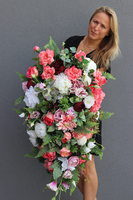 Hela, bogata wiązanka nagrobna, dł.110cm 